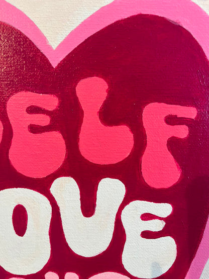 Self Love Club   - Kit de Pinturas por Números 30x40cm - Nivel para Principiantes