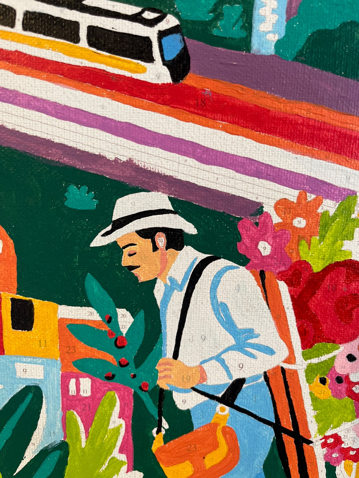 Medellin  - Kit de Pinturas por Números  - Nivel Intermedio