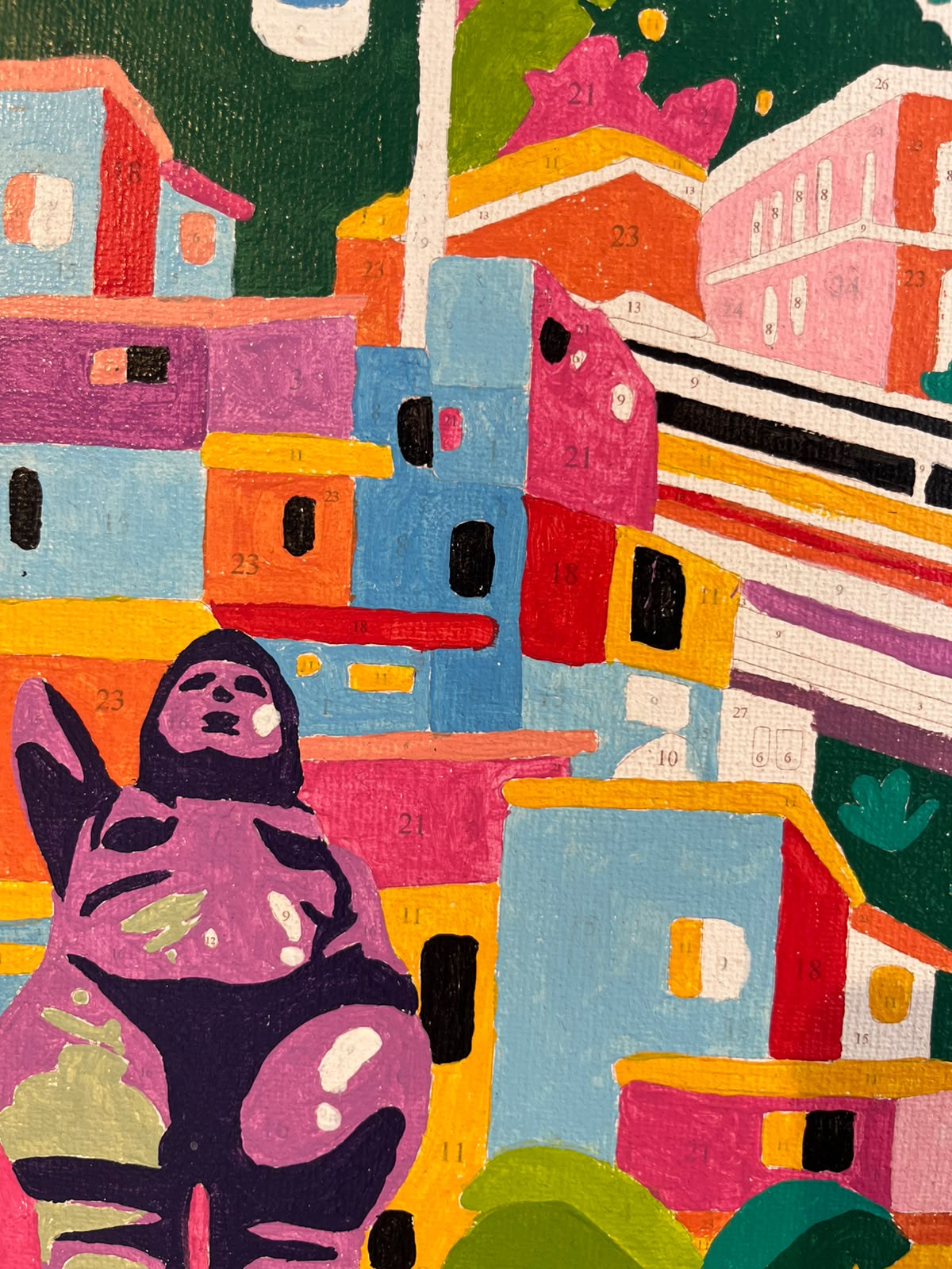 Medellin  - Kit de Pinturas por Números  - Nivel Intermedio