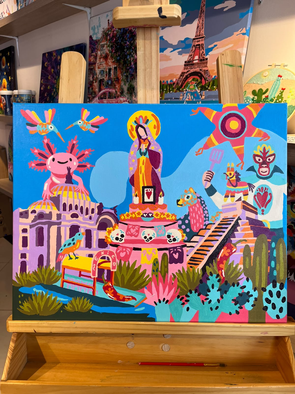 Mexico- Kit de Pinturas por Números - Nivel Intermedio