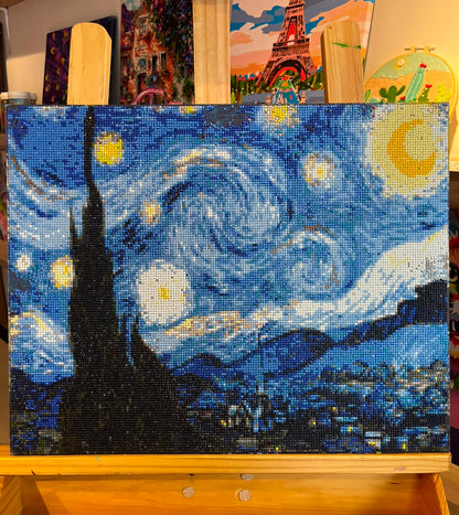 Noche Estrellada- Van Gogh  -Kit Por Diamantes -