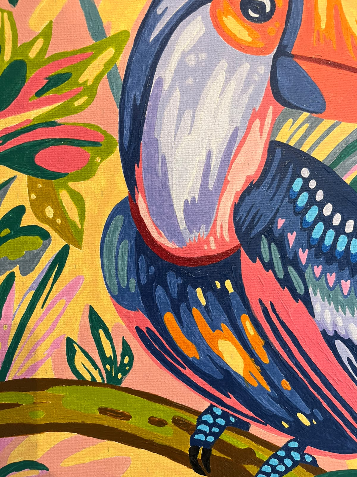 Tucán - Kit de Pinturas por Números - Nivel Intermedio