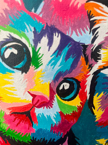 Selfie Gatunos -  Kit de Pinturas por Números - Nivel Avanzado