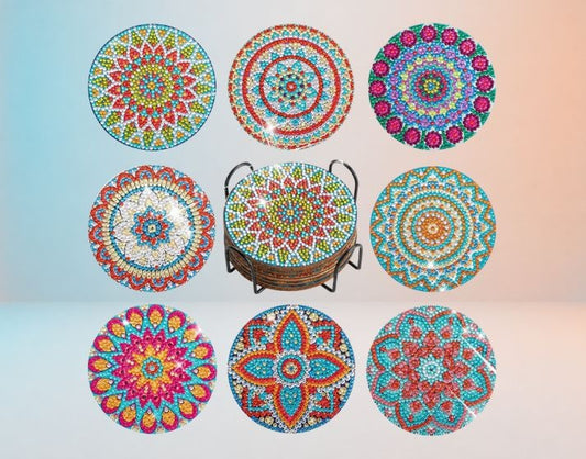 Portavasos Mandalas - Kit por Diamantes