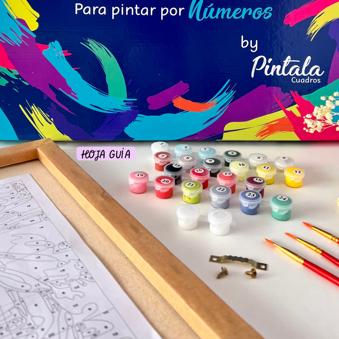 Panda Adulto - Kit de Pinturas por Números