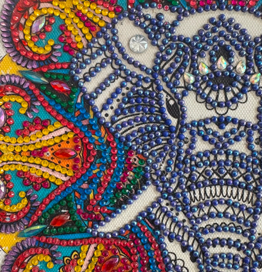 Mandala Elefante Flor- KIT Por Piedritas - 40% DESCUENTO