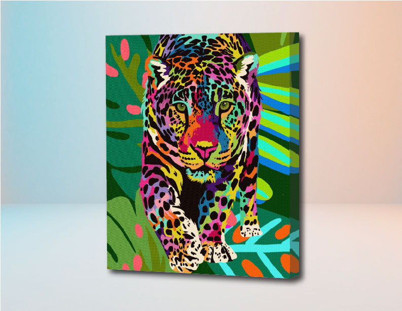 Leopardo - Kit de Pinturas por Números