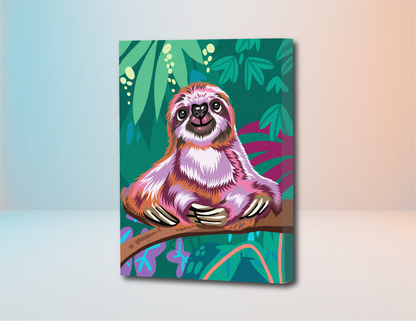 Oso Perezoso - Kit de Pinturas por Números