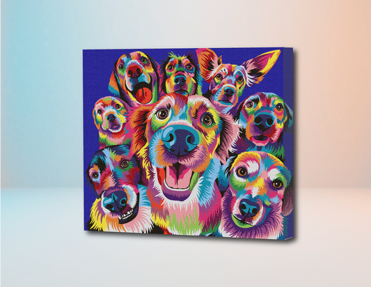Perro Perrunos - Kit de Pinturas por Números