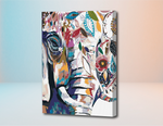 Cargar imagen en el visor de la galería, Elefantes Flores - Kit de Pinturas por Números
