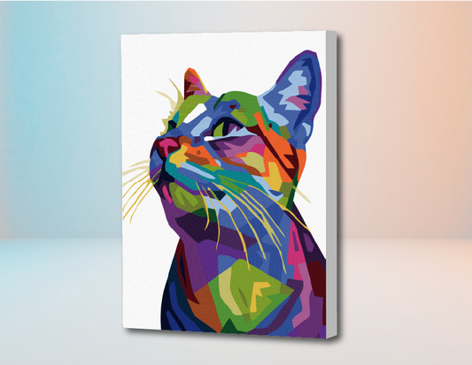 Gato Michu- Kit de Pinturas por Números