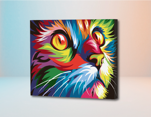 Gato Bigotes  - Kit de Pinturas por Números