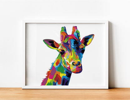Jirafa Colores - Kit de Pinturas por Números -