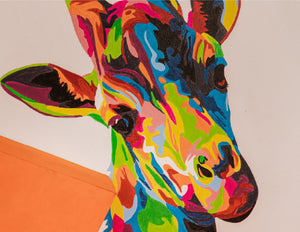 Jirafa Colores - Kit de Pinturas por Números -