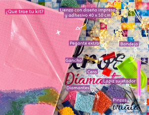 Camino Farol Rosado - Kit Por Diamantes