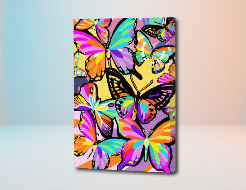 Mariposal  - Kit de Pinturas por Números  - Nivel Intermedio