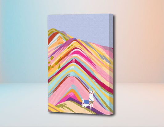 Montaña 7 Colores Perú - Kit de Pinturas por Números