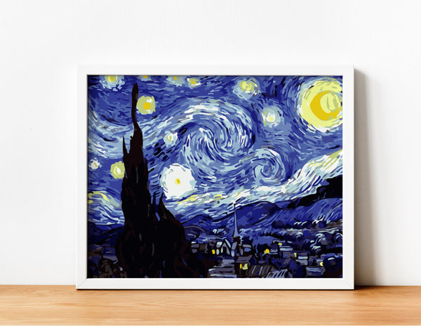 Noche Estrellada Van Gogh pintar por números- Kit de Pinturas por