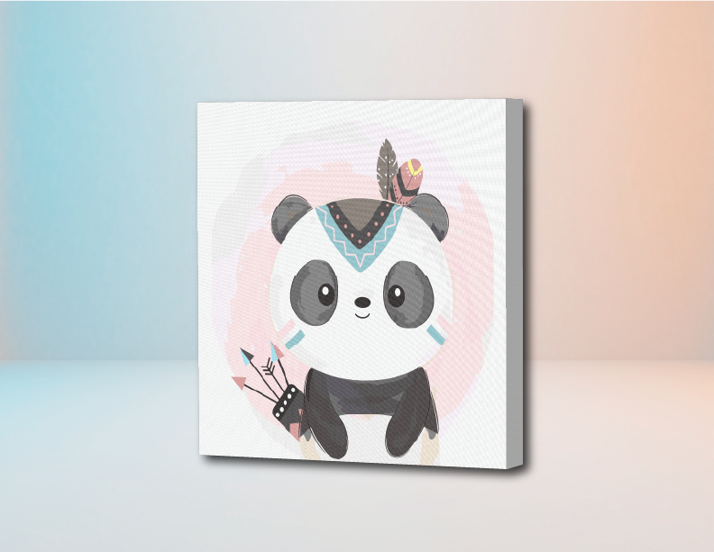 Osito panda pintar por números- Kit de Pinturas por Números Paint