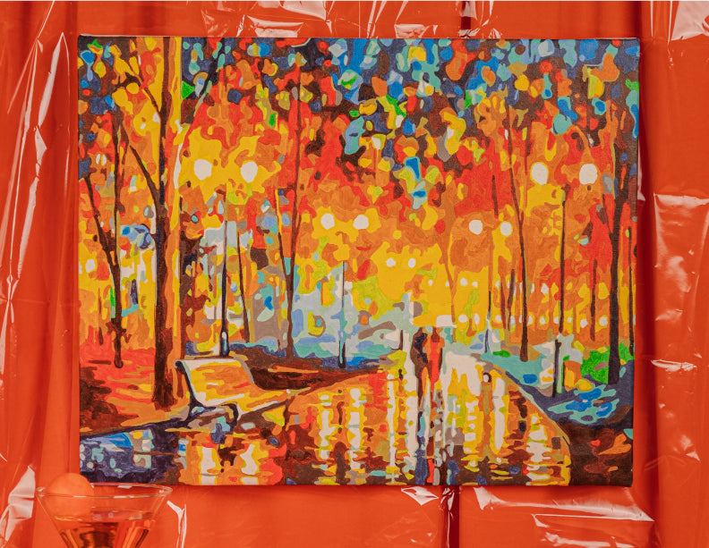 Paisaje Colorido - Kit de Pinturas por Números
