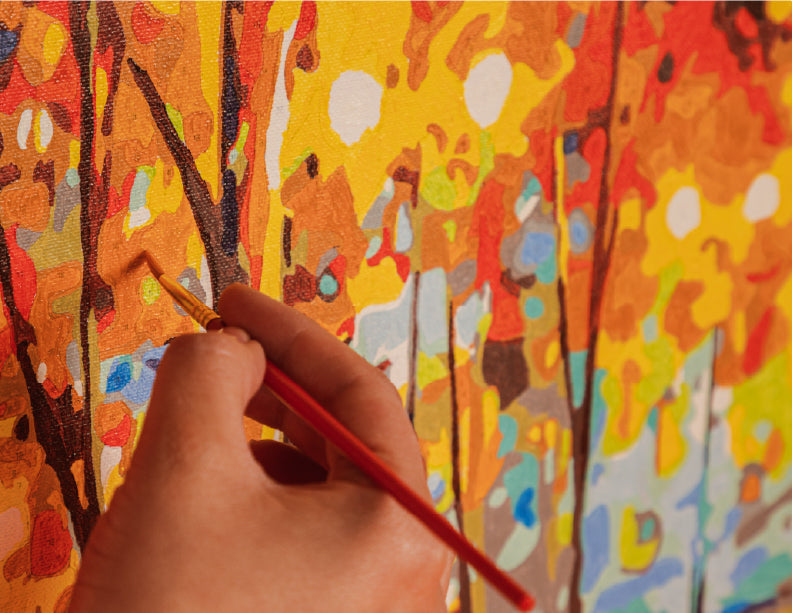Paisaje Colorido   - Kit de Pinturas por  Números