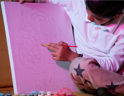 Perrito - Kit de Pinturas por Números PARA NIÑOS