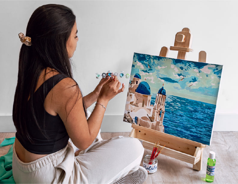Santorini - Kit de Pinturas por Números