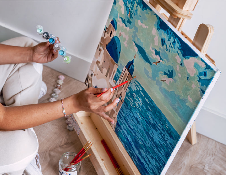 Santorini - Kit de Pinturas por Números