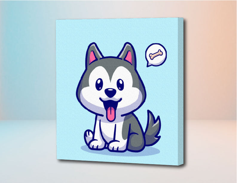 Doggy - Kit de Pinturas por Números Para Niños