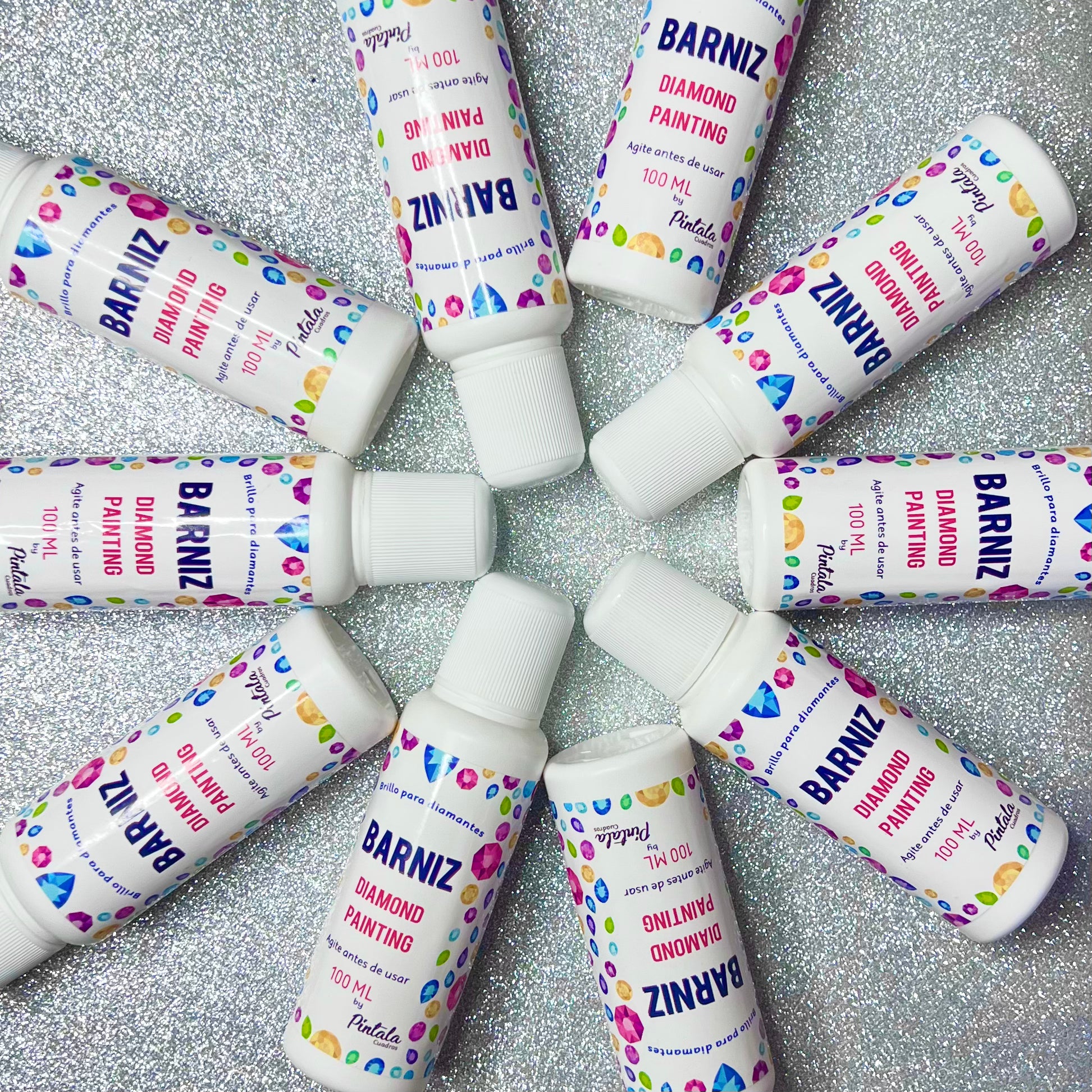 Barniz GLOW Para Kits de Diamantes by Píntala Cuadros //NO SIRVE PARA KITS DE PINTURA NI DE PIEDRITA