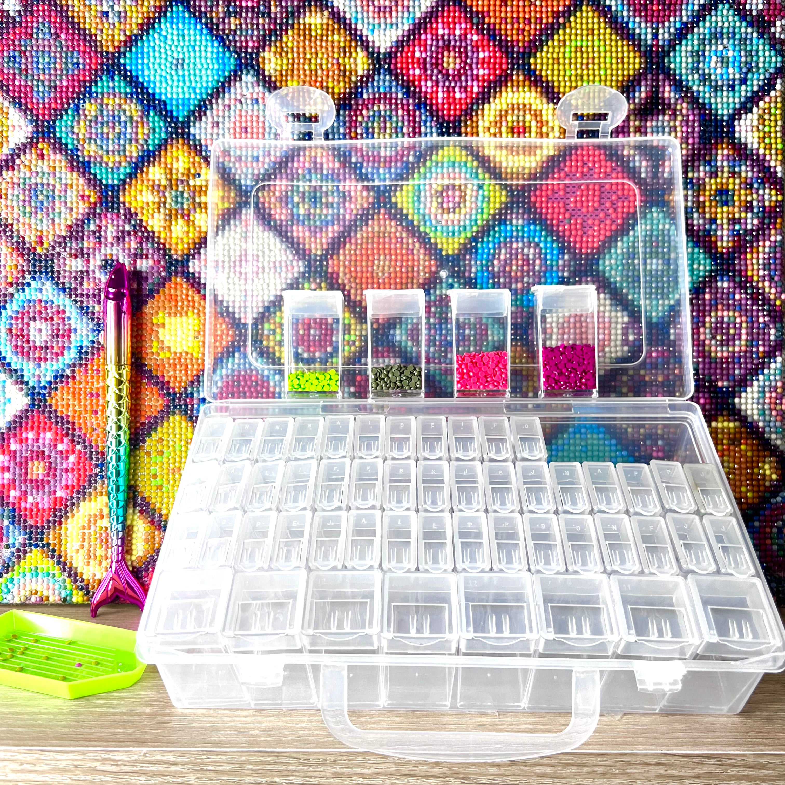 Portadiamantes Modo TIC TAC Container Organizador 56 Espacios