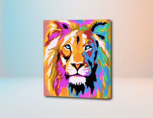 León Safari - Kit de Pinturas por Números