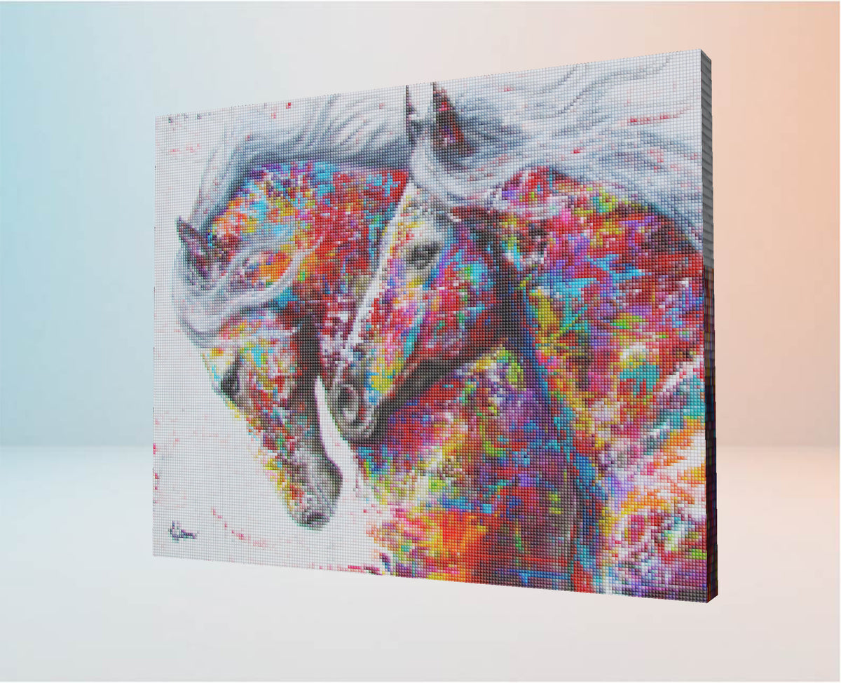 Pareja Caballos   - Kit Por Diamantes