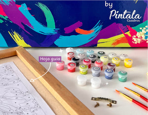 Osito panda pintar por números- Kit de Pinturas por Números Paint by  numbers – Pintala Cuadros