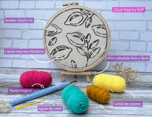Limones - Kit para Bordar con Lanas