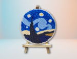 Cargar imagen en el visor de la galería, Noche Estrellada Van Gogh - Kit para Bordar con Lanas
