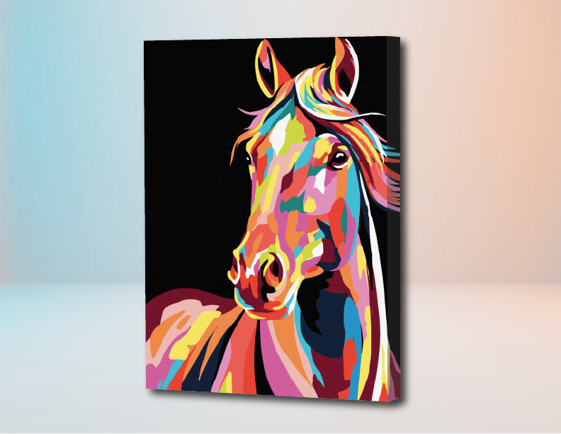 Caballo de Troya  - Kit de Pinturas por Números - Nivel Para Principiantes