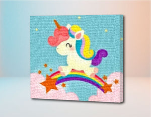 Unicornio Bebe - Kit de Pinturas por Números Para Niños